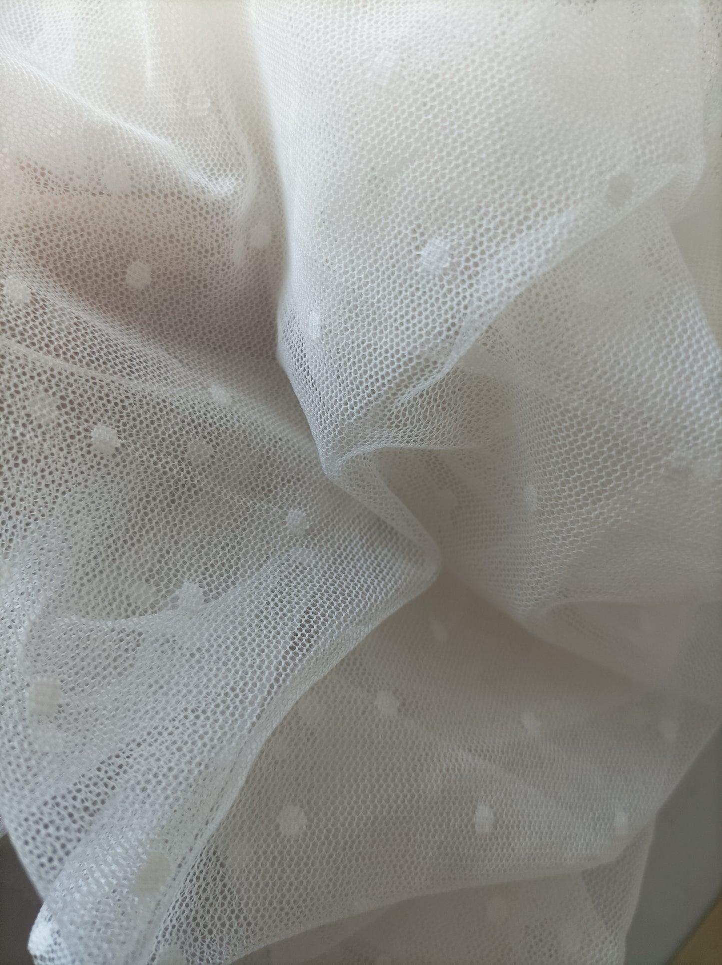 TULLE POIS IVOIRE