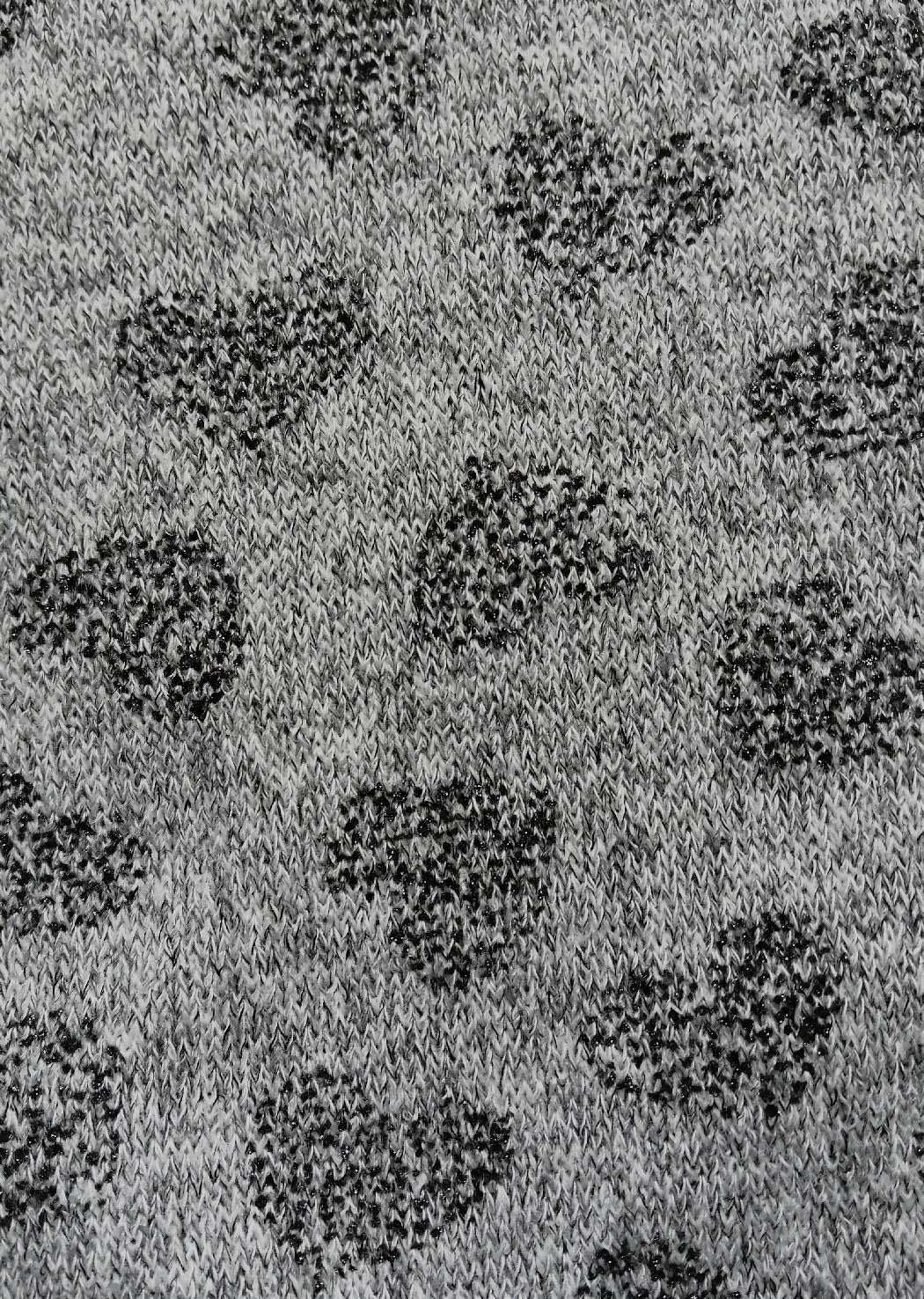 Kareo imprimé cœur noir paillettes