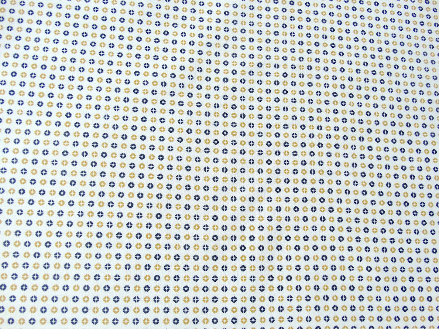 Tissu Boreana imprimé Marine et or