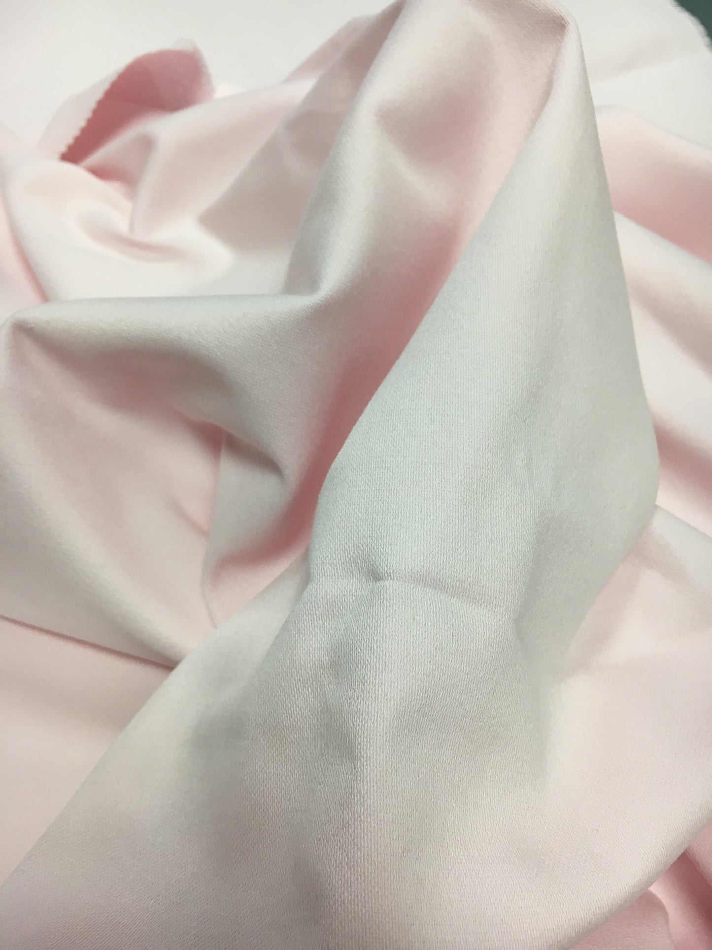 tissu coton rose uni