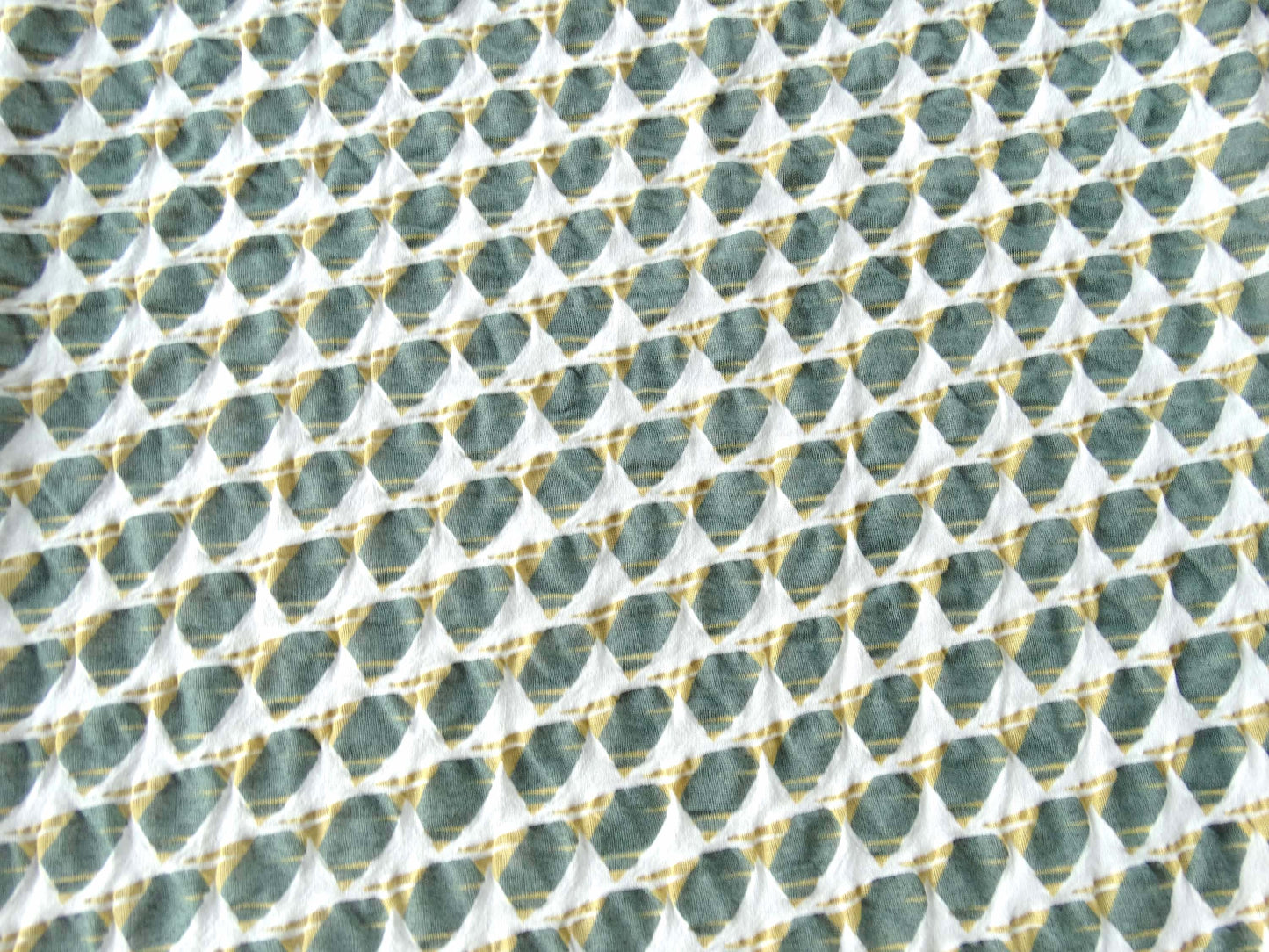 Love tissu fripon - Imprimé Architecte Vert Blanc Or