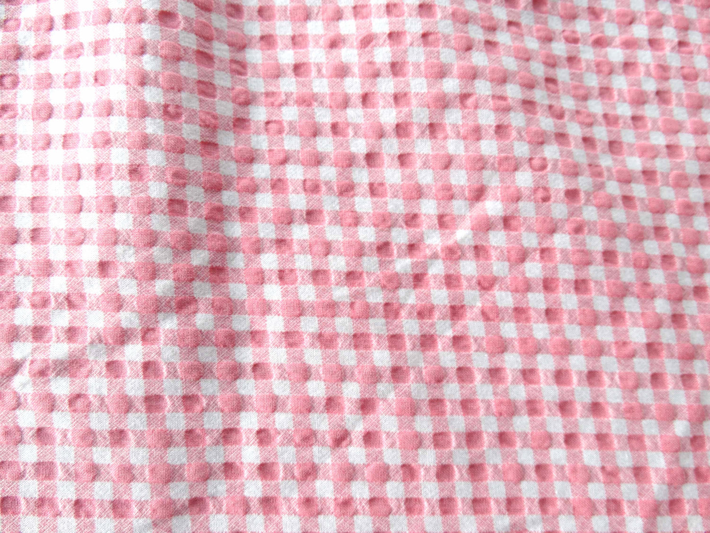 Love tissu fripon - Vichy Rose et Blanc