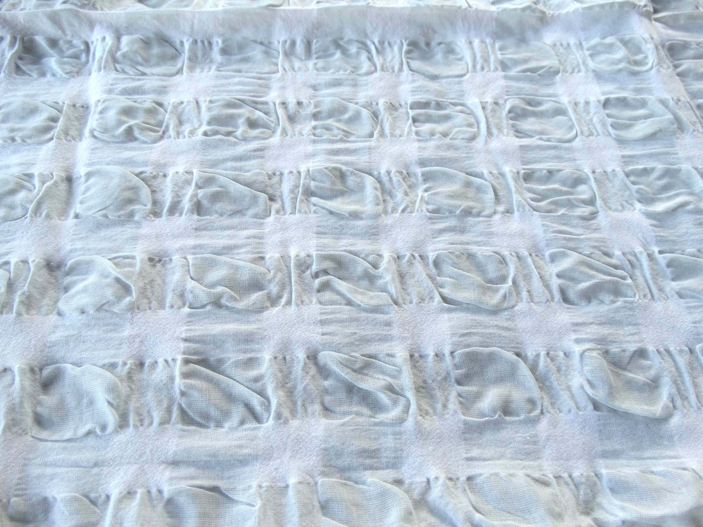 Tissu Love fripon - Carreaux Gris Blanc