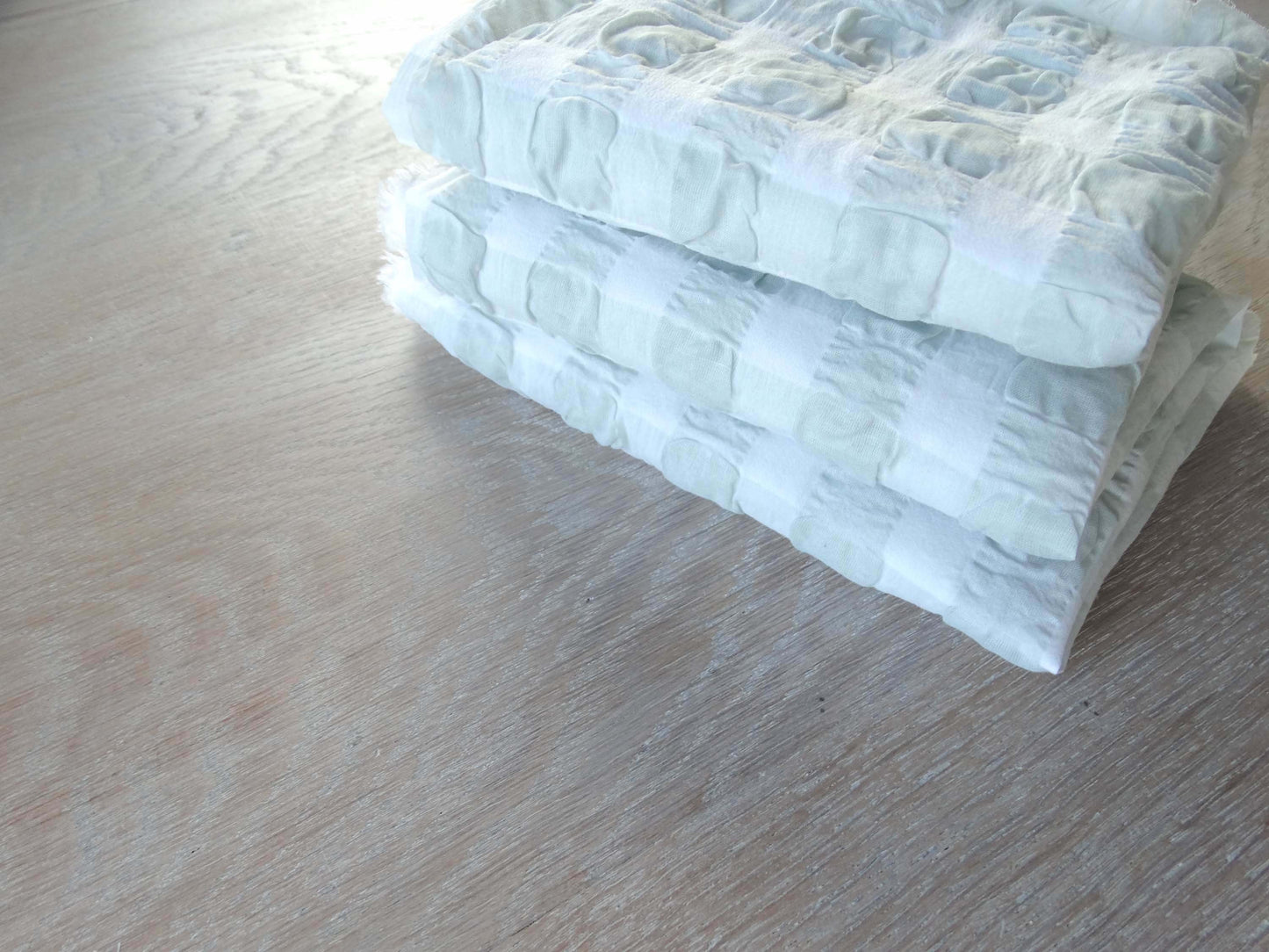 Tissu Love fripon - Carreaux Gris Blanc
