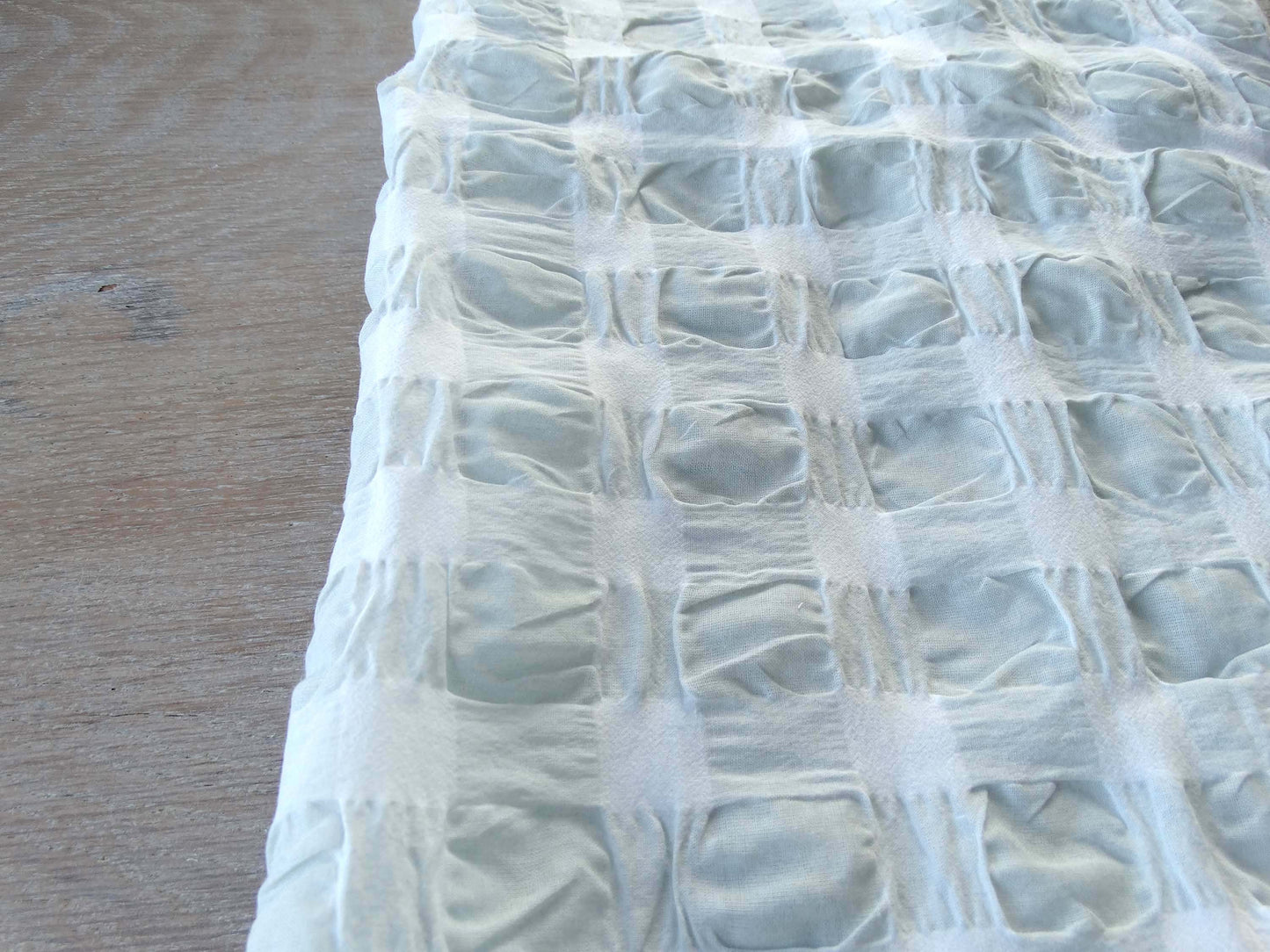 Tissu Love fripon - Carreaux Vert Grisé Blanc