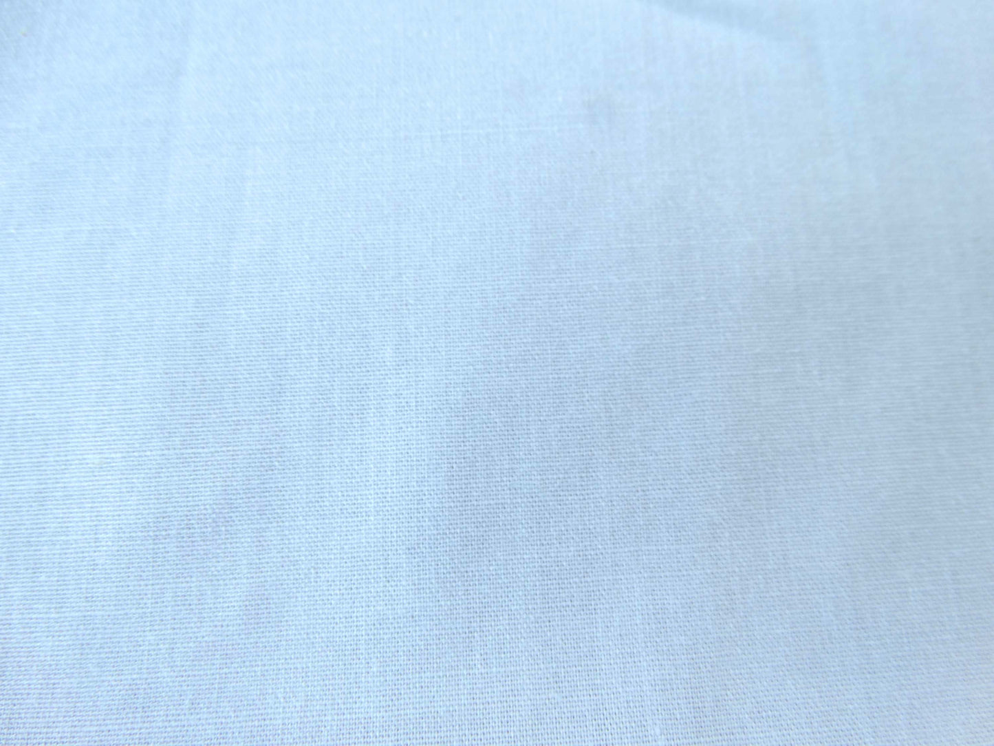Tissu uni blanc Percale de coton - 100% Coton