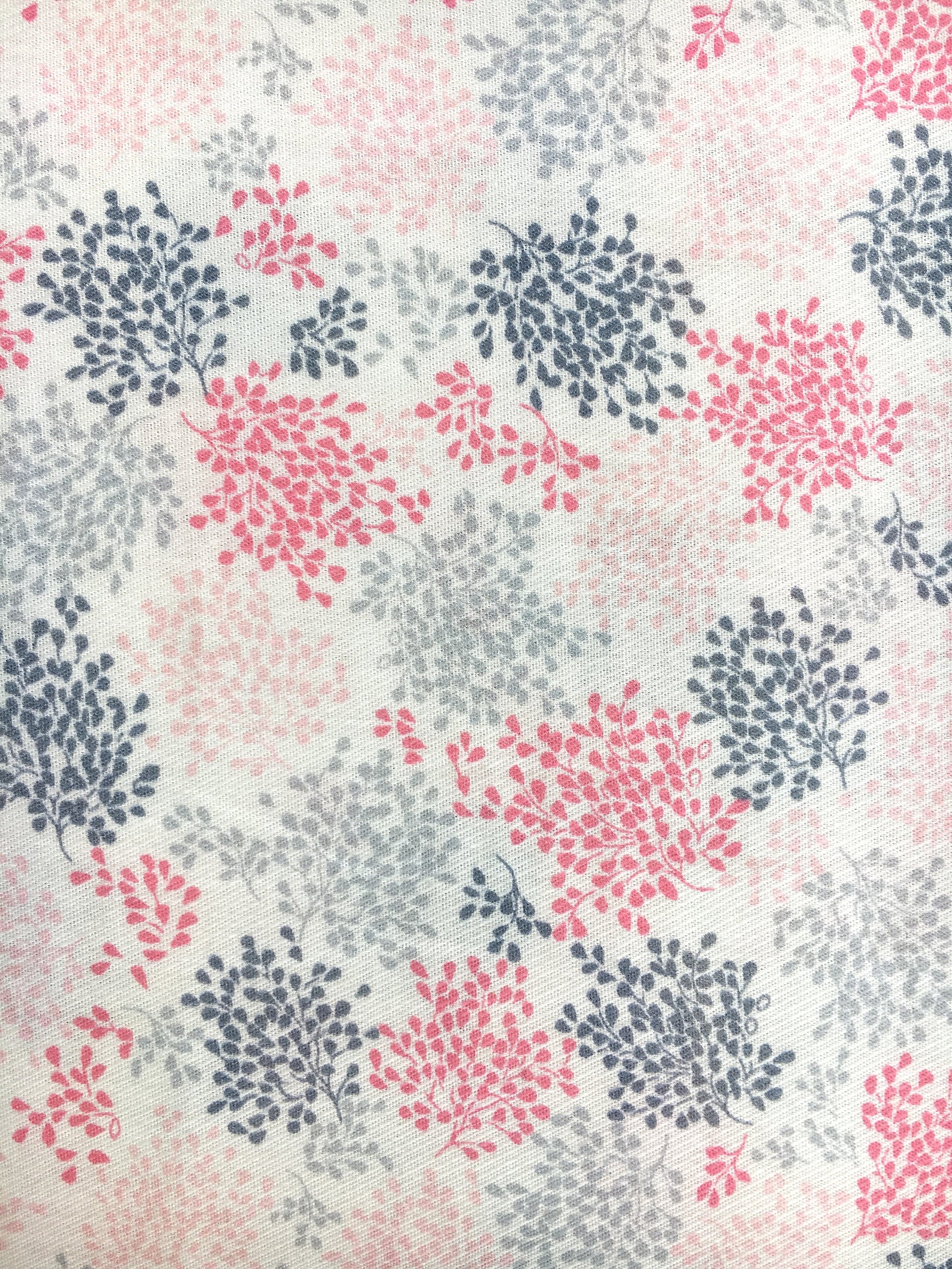 tissu trinil 100% coton imprimé feuillage