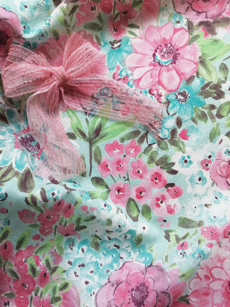 Vivo imprimé fleurs aquarellées