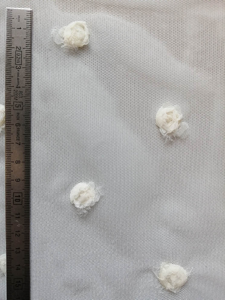 ROSIER tulle broderie roses