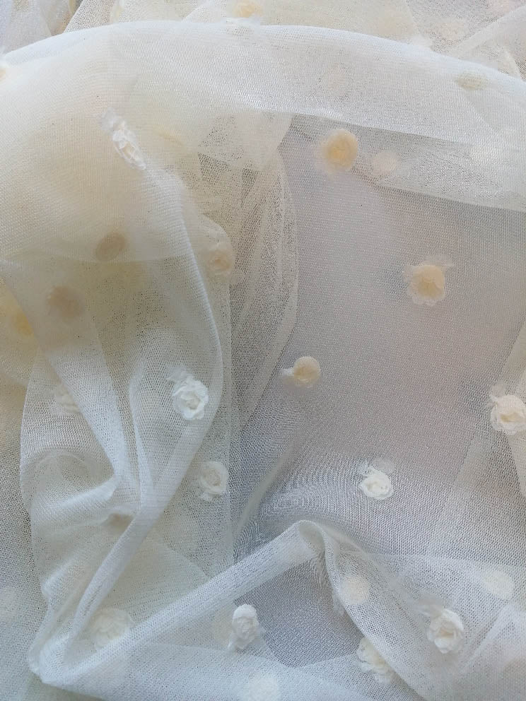 ROSIER tulle broderie roses