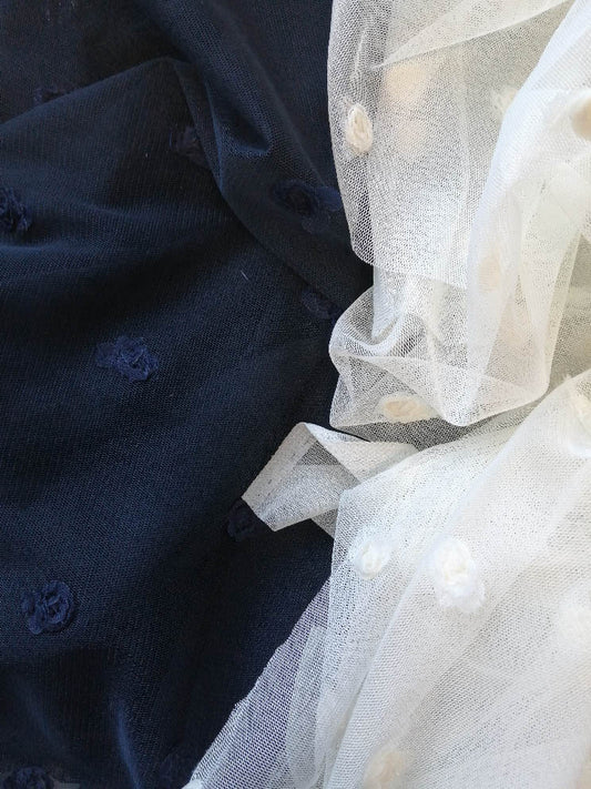 ROSIER tulle broderie roses