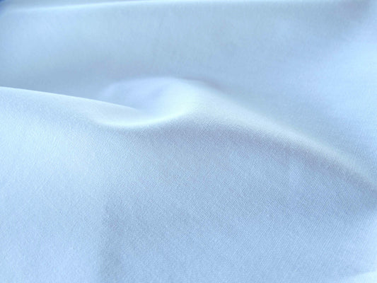 Popeline légère de coton - 100% Coton tissu uni blanc