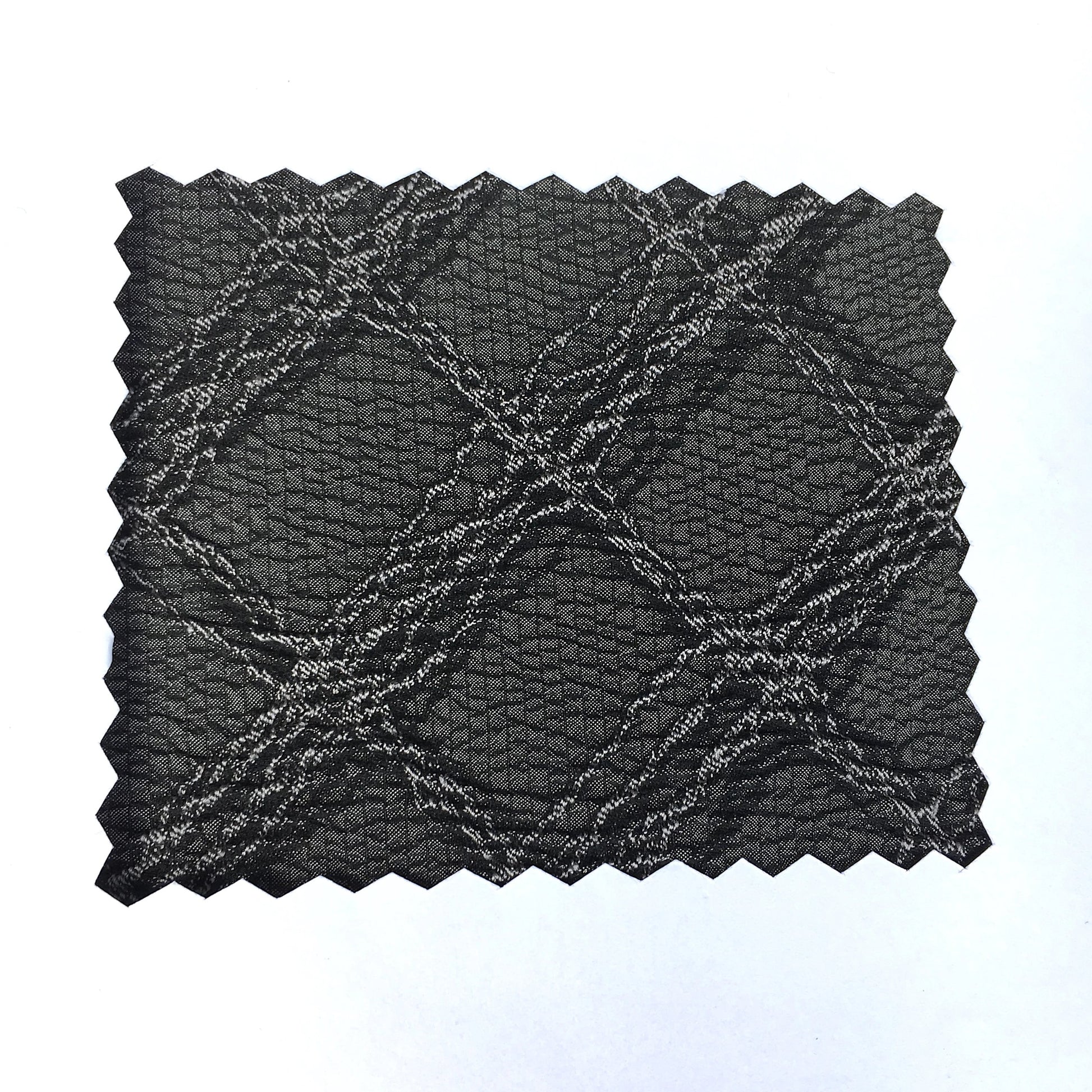 Aliah jacquard carreaux gris zoom