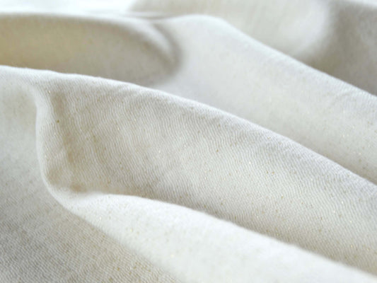 tissu lezarda 100% coton beige paillettes