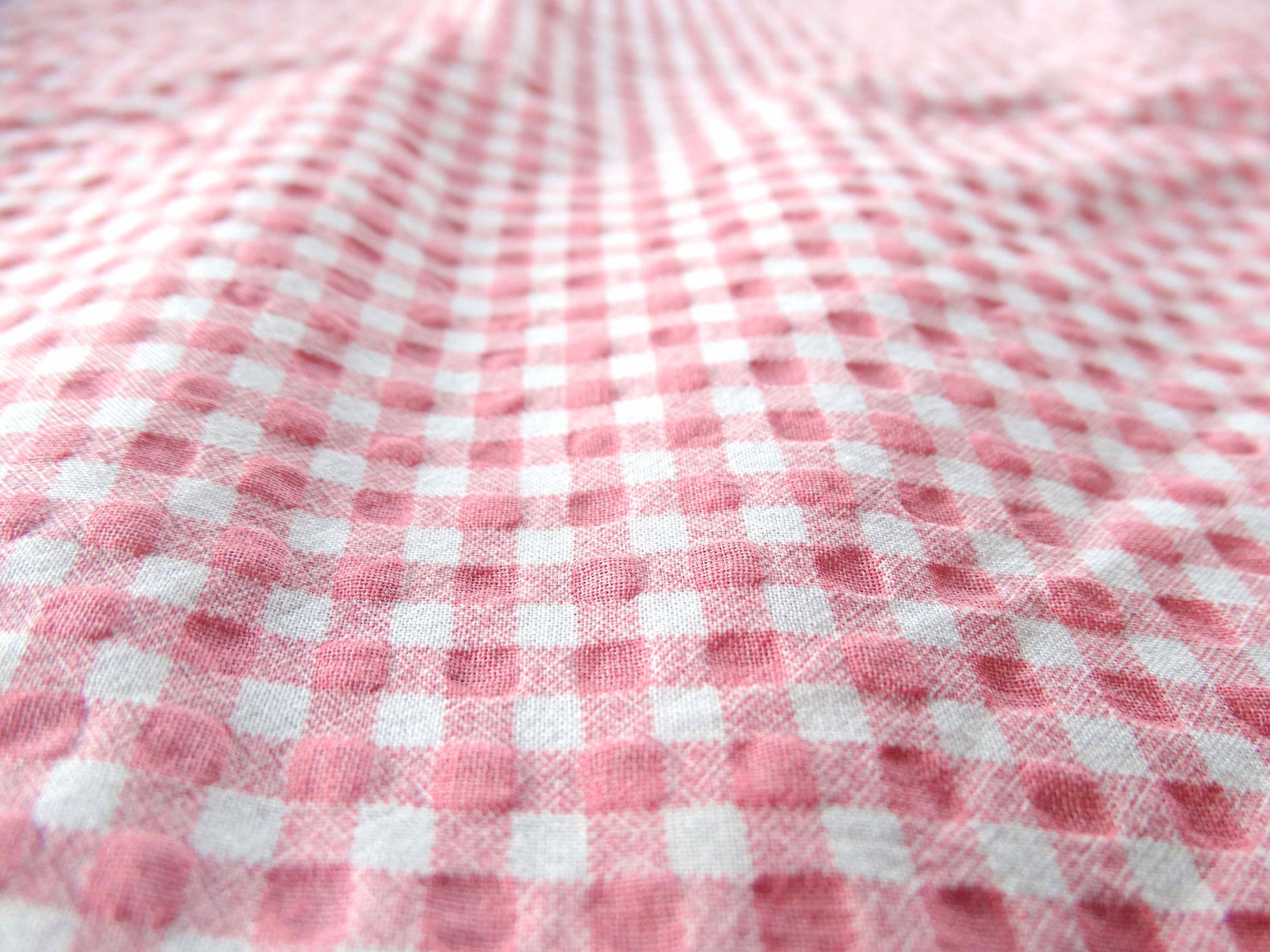 Love tissu fripon - Vichy Rose et Blanc