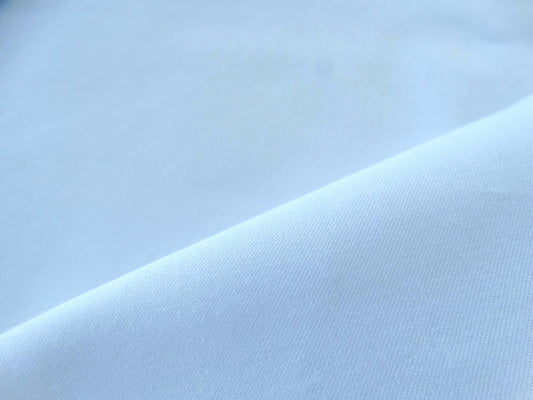 Satin de coton BIO - 100% Coton BIO tissu uni blanc